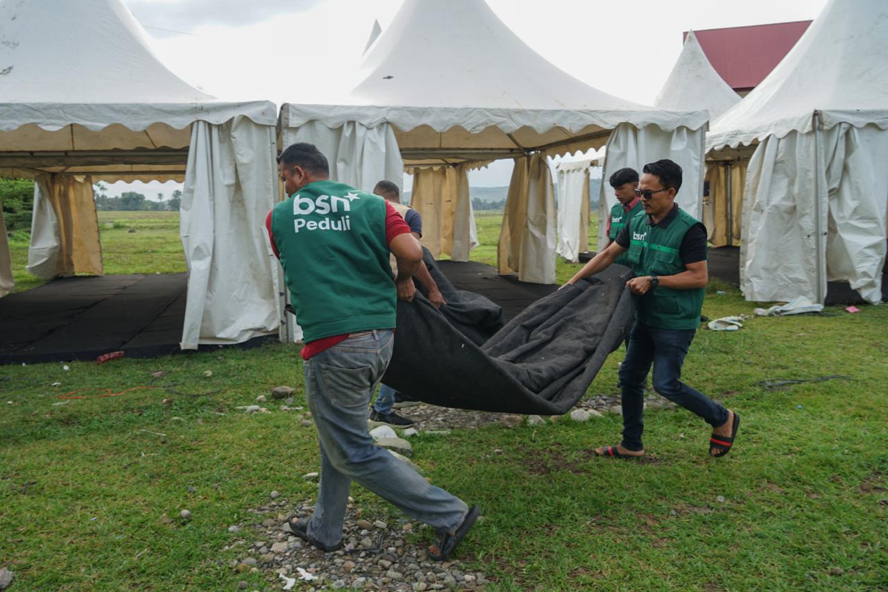 BTN Bangun Dapur Umum dan Serahkan Bantuan Kemanusiaan untuk Warga Terdampak di Pidie Jaya, Aceh