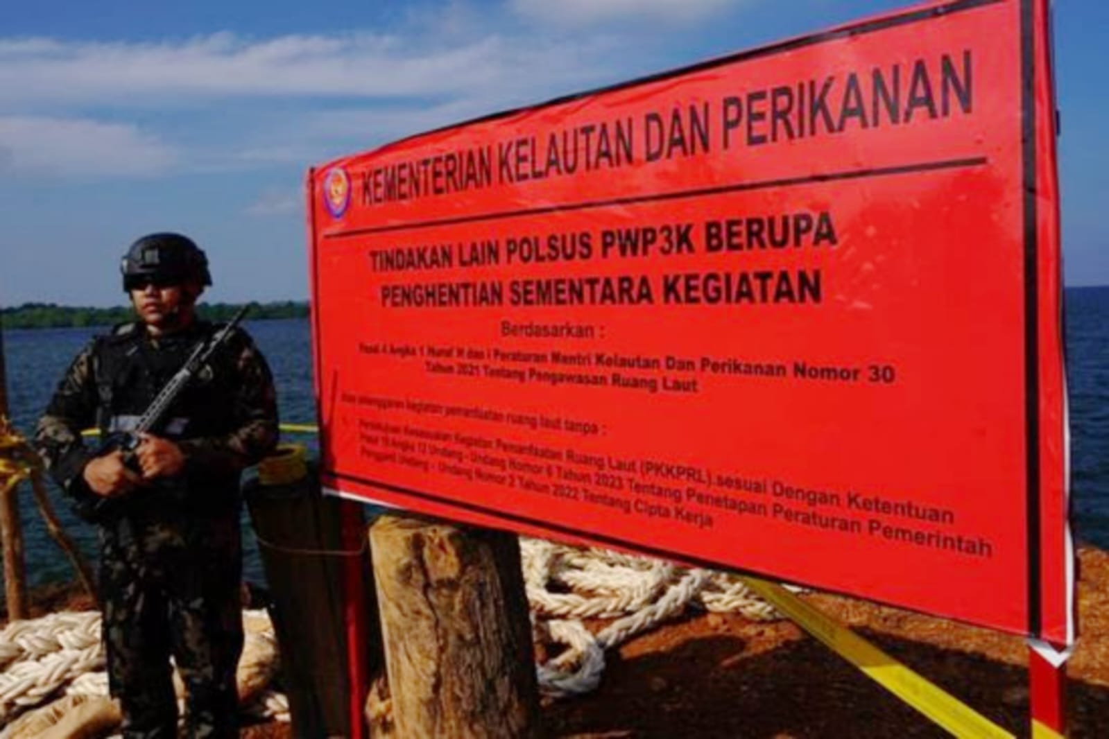 Proyek Reklamasi dan Pembangunan Terminal Khusus di Kepulauan Riau Disegel