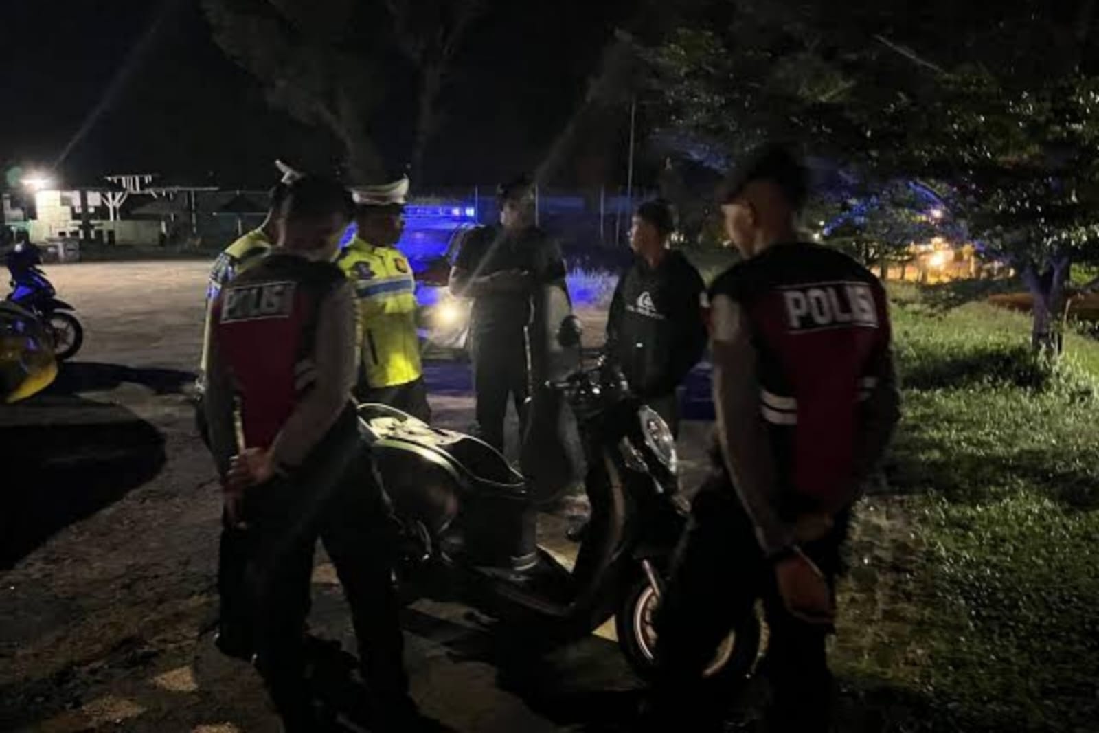 Polres Lingga Gencar Patroli Malam, Jaga Lingkungan dan Fokus Bubarkan Balap Liar