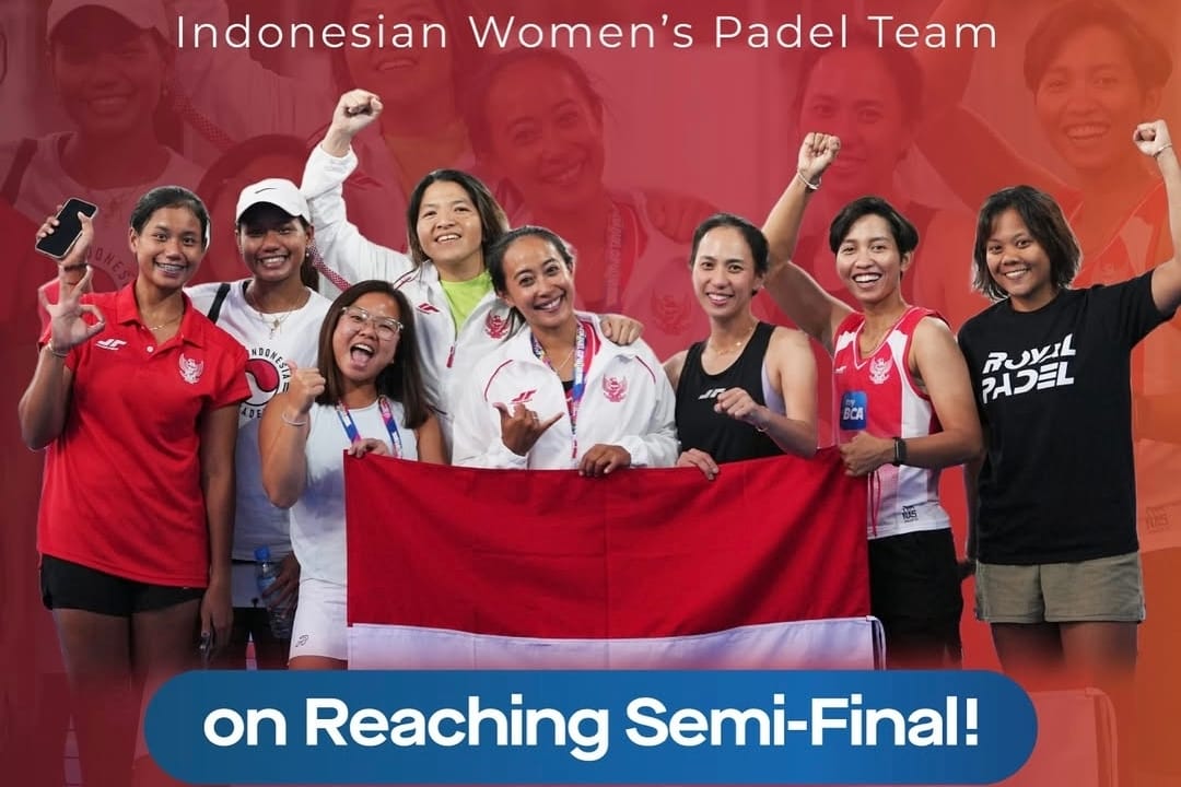 Tanpa Kekalahan, Timnas Padel Putri Indonesia Lolos Semifinal FIP Asia Cup 2025