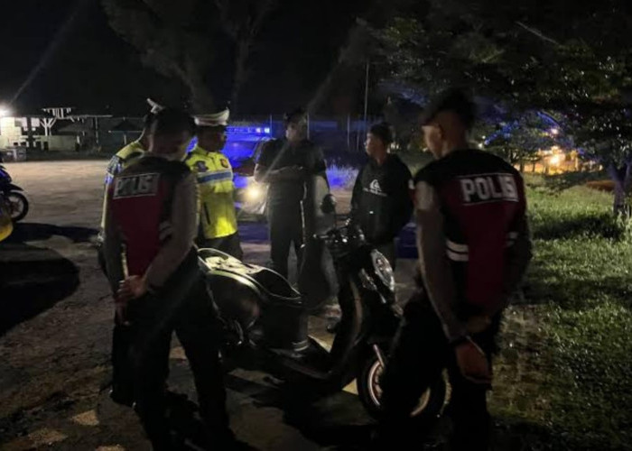 Polres Lingga Gencar Patroli Malam, Jaga Lingkungan dan Fokus Bubarkan Balap Liar