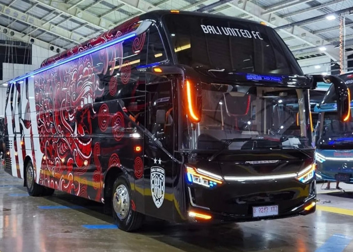 Bus Baru Bali United : Desain Gagah, Interior Mewah, dan Penuh Identitas Pulau Dewata